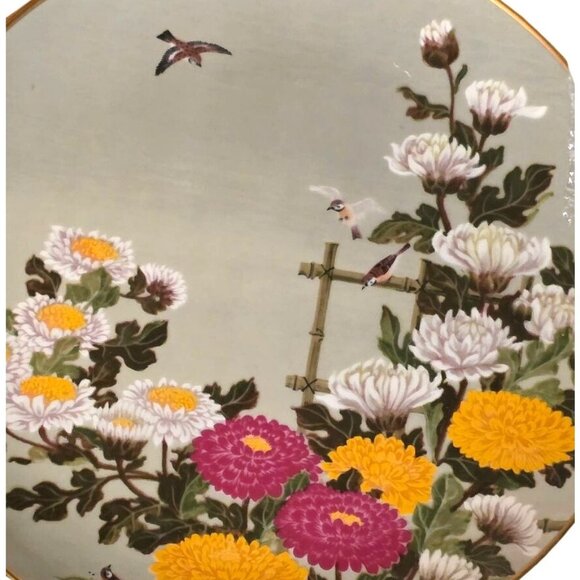3 FRANKLIN MINT COLLECTOR'S PLATES BIRDS & FLOWERS of the Orient 1970s Japan 10” - Picture 5 of 12